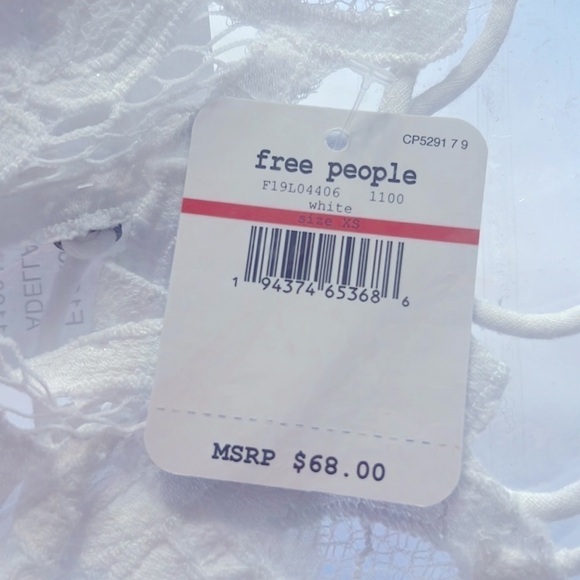 Free People Adella Cami White Size XS Extra Small NWT FP One - Picture 5 of 6